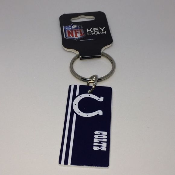 🛍Colts Blue Keychain/ Key Tag/ Purse Charm - Picture 1 of 2